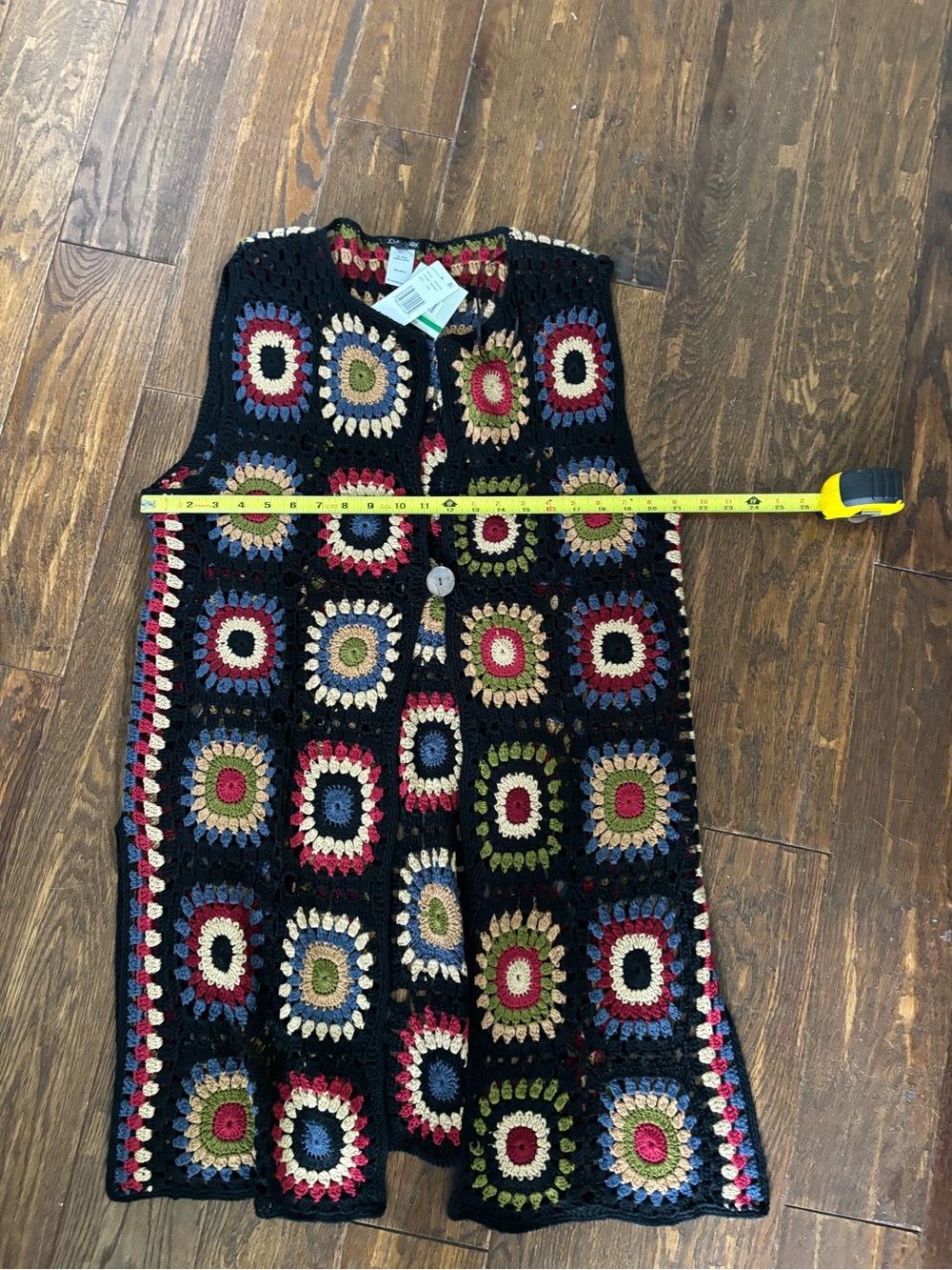 John Mark Granny square vest NWT